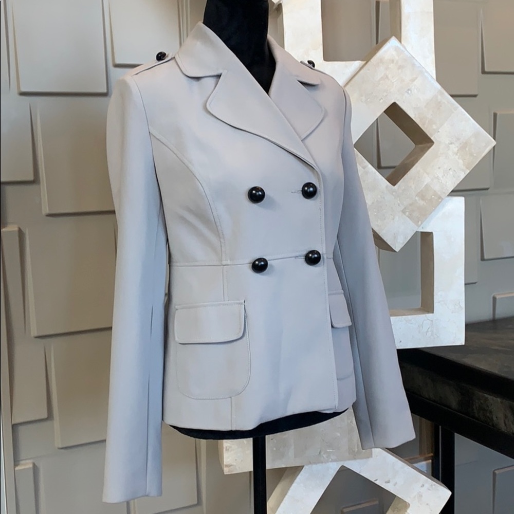 Kenzie blazer suit jacket gray double breasted long sleeve Size Medium